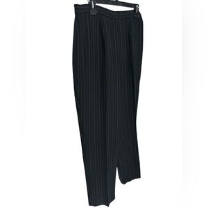 Elegant Black Pinstripe Women's Pantsuit